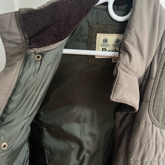 Barbour Men's Quilted Vest - Olive/Gray - Picture 2 of 5